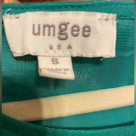 Umgee Emerald Green Crochet Lace-Trimmed Dress Size Small - Picture 4 of 8